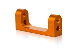 Xray T3 Alu Lower Rear Suspension 1-Piece Holder - Orange