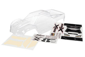 Body X-Maxx clear, untrimmed with decal sheet