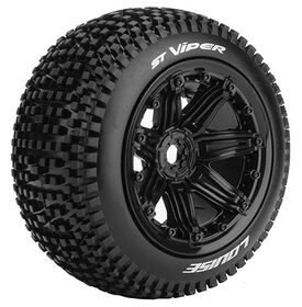 Louise Tires & Wheels ST-VIPER 1/8 Truck (Beadlock) Black (2)