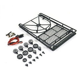 Fastrax Rooftop Luggage Rack with Led Spot Lights and place for Spare Tyre