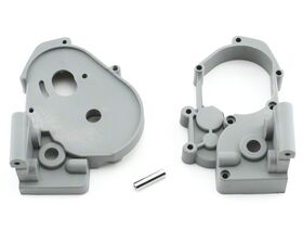 Traxxas Gearbox Halves With Idler Shaft - Grey