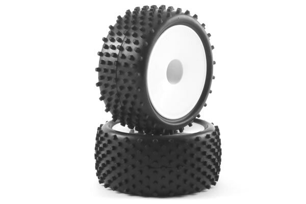 Fastrax 1:10 Mounted Buggy Tires LP 'Stub' Rear - (2)