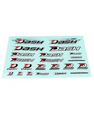 Dash Decal ( 230 X 180 mm) Black / White / Silver